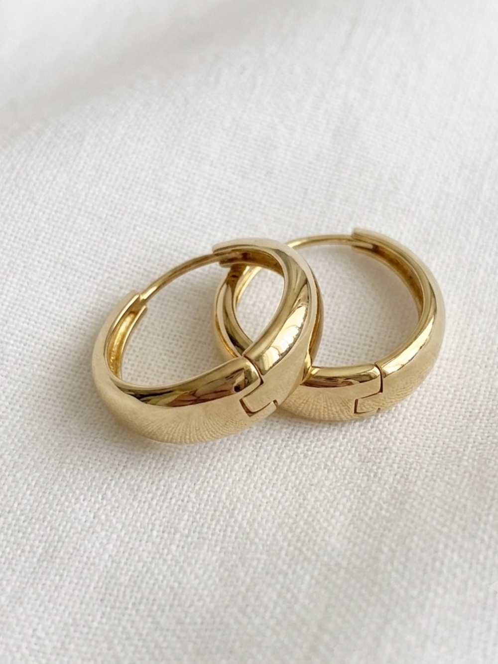 14k-gold-plated women’s 15mm hoop earrings hypoallergenic